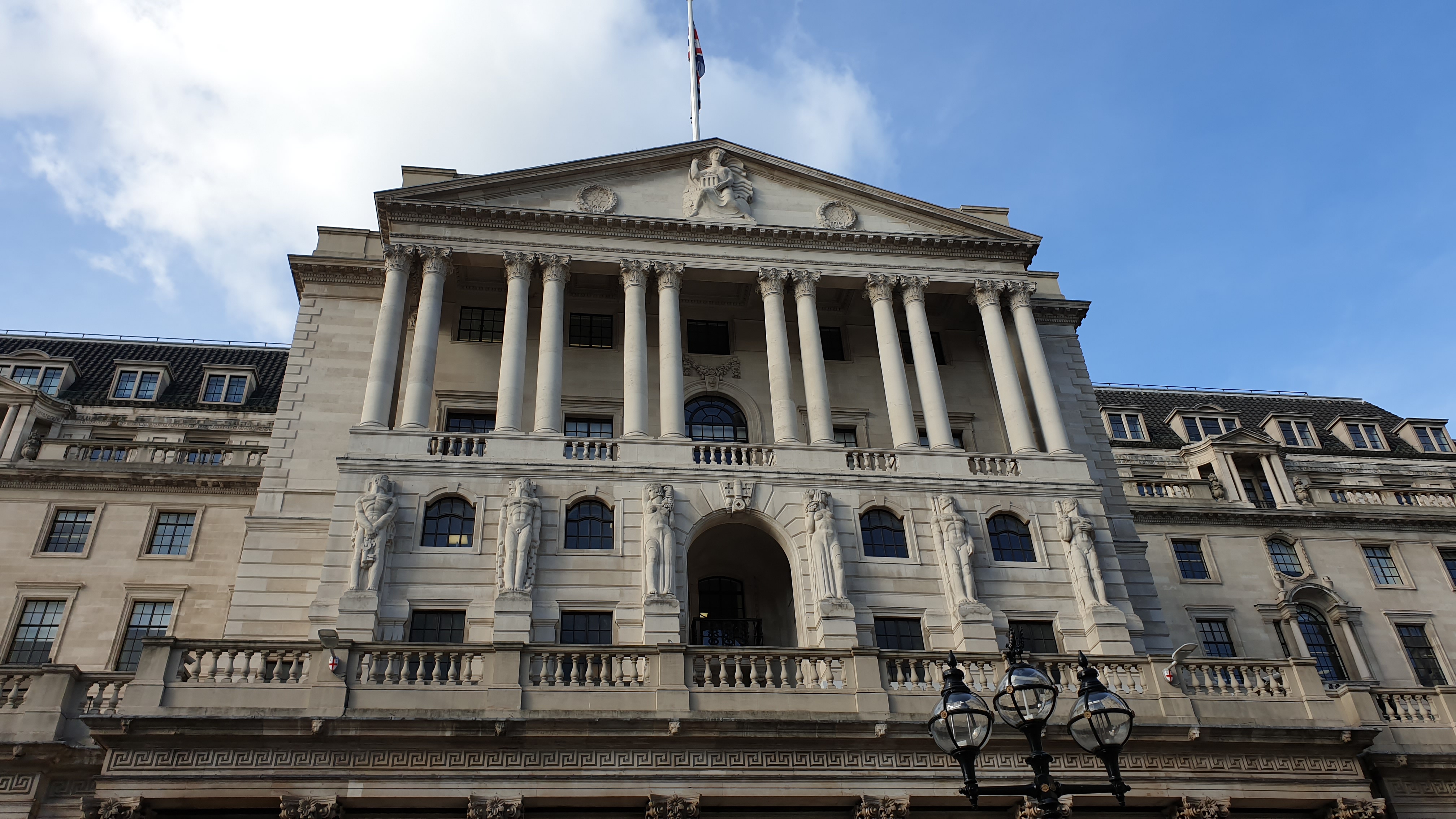 The Bank of England on Threadneedle Street, London