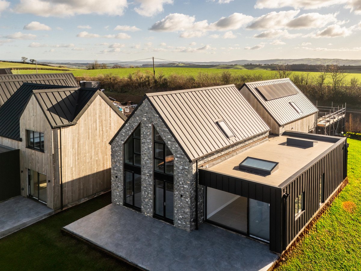 A modern timber and stone-clad home at Hillcrest View